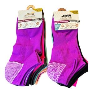 NEW 12 Pairs Women’s Shoe Size 9-12 Avia Premium Cushioned Vented No Show Socks